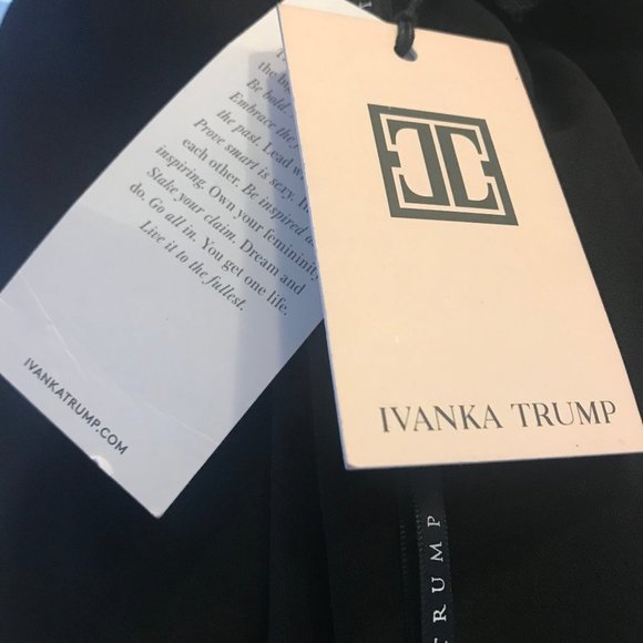 Ivanka Trump One Shoulder Black Fitted Dress - Picture 7 of 7